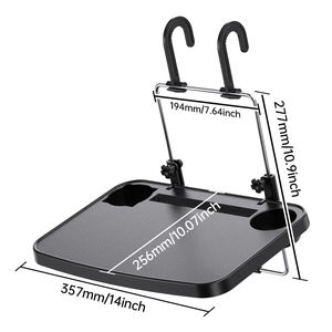 Bandeja trasera plegable de lujo para asiento de coche, organizador Universal de plástico portátil con mesas plegables, fácil de instalar para coches de Amazon - Product Image 3
