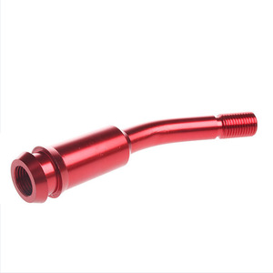 Car Gear <b>Knob</b> Aluminum Alloy <b>Adjustable</b> Curved Red For Volkswagen T4 1990-2003 - Product Image 4