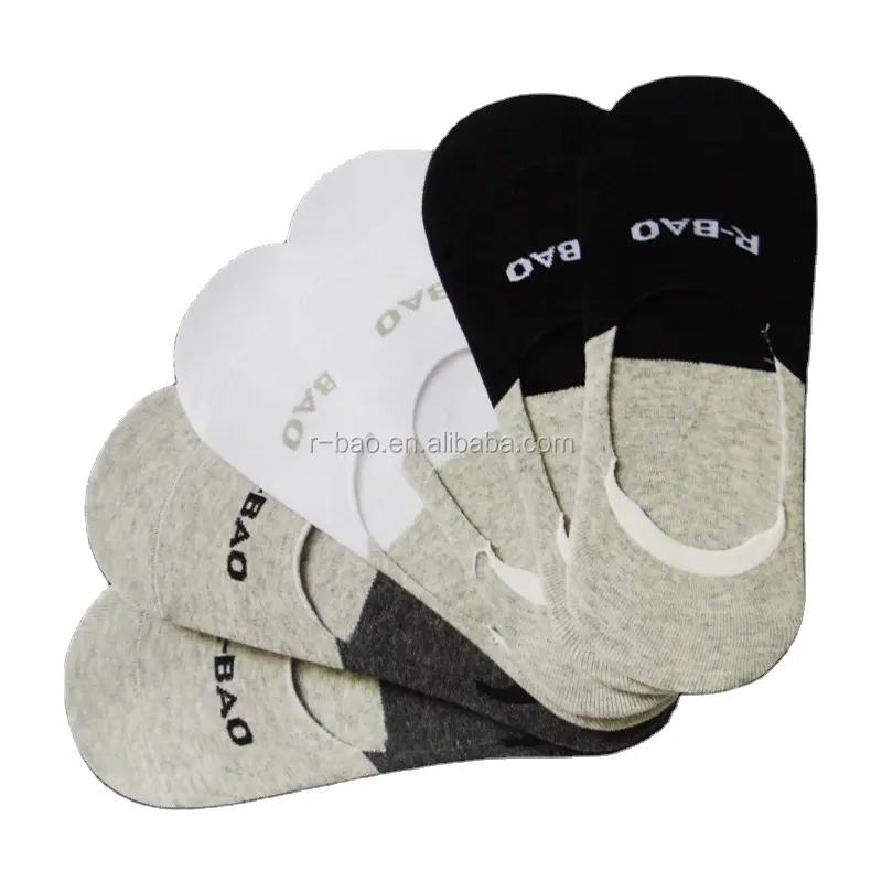 wholesale cotton silicon gel heel socks men no show socks invisible socks