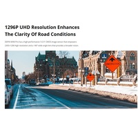 Caméra embarquée DDPAI Mini Pro avec rétroviseur, surveillance de stationnement 24/7, double objectif, grand angle 330°, enregistreur vidéo nocturne 1080p, WiFi