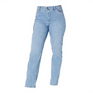 ZZH XZ2678 Jeans de Mezclilla de Pierna Recta y Cintura Alta para Mujer, Transpirables y Holgados, Pantalones Casuales Versátiles para Verano/Invierno - Product Image 2