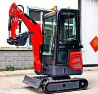 LIVRAISON GRATUITE Mini-excavatrice 1,5 tonne, 1 tonne, 2 tonnes, mini-pelle chinoise économique, petite machine d'excavation