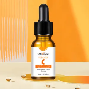 SAUVASINE Private Label Skin Care Facial Serums Freckle Removal Acne Scars 20% Vitamin C Serum with Hyaluronic acid