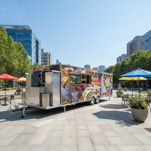 Camión de Comida, Remolque de Comida Móvil, Totalmente Equipado, Carritos Móviles para Exteriores de Cerveza, Helados y Café, Remolques de Comida Totalmente Equipados - Product Image 4