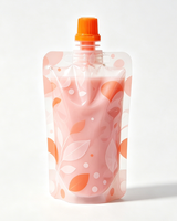 Sachet Doypack Personnalisé en Polyester LDPE avec Bec Verseur pour Emballage de Boissons et Jus, Impression Logo, Taille Personnalisée, Vente en Gros