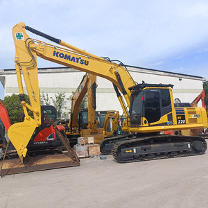 Las mejores ofertas de excavadoras usadas originales de Japón Komatsu, excavadora sobre orugas de 22 toneladas, equipo de ingeniería de carreteras resistente genuino, excavadoras - Product Image 3