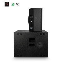 Subwoofer actif professionnel de 19 pouces, 3400W, avec DSP FIR allemand pour système audio de scène de concert en plein air