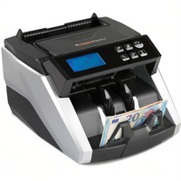 Compteur de billets HolenBecky HT6600, machine de comptage de devises entièrement automatique pour billets d'Euros, capacité de 10 000 pièces/heure, 220V