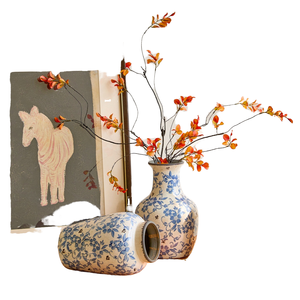 Vase à fleurs en céramique moderne fait à la main, design nordique élégant, glaçure mate pour la décoration de la maison ou un mariage - Product Image 1