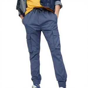Pantalones Cargo de Alta Calidad Hechos a Medida, Ecológicos, Transpirables, Teñidos, Ligeros, de Lona, con Múltiples Bolsillos, Cintura Media, Corte Holgado - Product Image 2