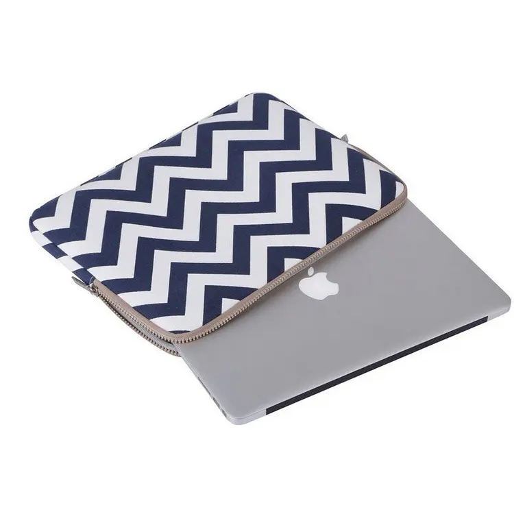 Cheap Protective Neoprene Fabric Laptop Sleeve Zip Comfortable Cloud Shield Protective Soft Handbag Case For Macbook Pro Air