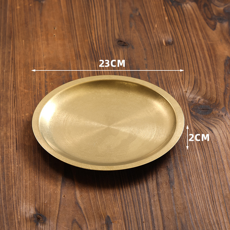 23cm welded edge plate (vintage gold)