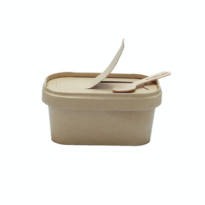 Cốc Đựng Kem Kraft 4Oz 8Oz 16Oz <span class=keywords><strong>32Oz</strong></span> Với Logo Cá Nhân Cốc Đóng Gói Kem Có Nắp 8Oz - Product Image 6