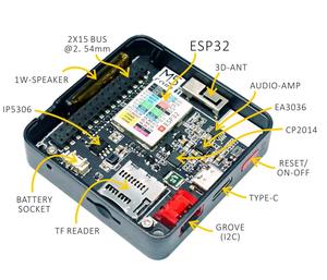 Microélectronique IOT — carte de développement empilable, microcontrôleur m5stp avec WIFI/BLE - Product Image 3
