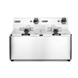 Freidora Comercial HENDI 2x 8L, Línea de Cocina 16L, 230V/7000W, 542x430x351mm - Product Image 1