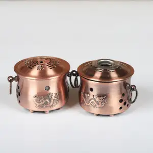 Acupuncture Pure Copper Moxibustion Pot Household Portable Moxibustion Instrument Moxa Roll Box