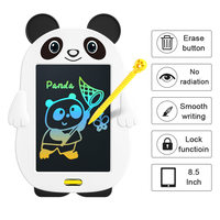 Personnalisé 12 pouces planche à dessin électronique Panda dessin animé forme enfants LCD tablette d'écriture prix d'usine bas quantité minimale de commande 10 pièces 8 blocs-notes