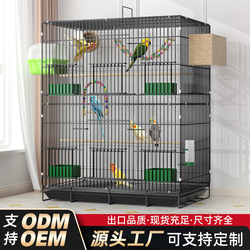 bird cage large with tray