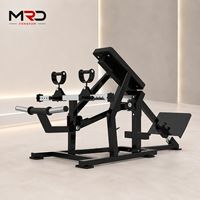 Máquina de remo prona con carga de placas comercial, equipo de entrenamiento de fuerza para espalda y pecho para gimnasios y centros de fitness