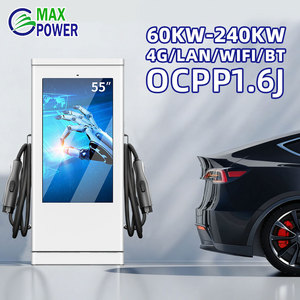 Station <span class=keywords><strong>de</strong></span> <span class=keywords><strong>recharge</strong></span> double pour véhicules électriques à <span class=keywords><strong>prix</strong></span> <span class=keywords><strong>de</strong></span> gros 180 kW CCS2 GBT avec écran publicitaire <span class=keywords><strong>de</strong></span> 55 pouces - Product Image 2