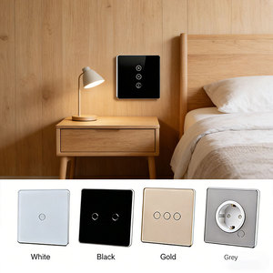CE RoHS 1/2/3/4 Gang 600W Europe Zigbee Tuya Alexa Télécommande Murale Tactile Wi-Fi pour Maison Intelligente <span class=keywords><strong>Interrupteur</strong></span> Intelligent - Product Image 1