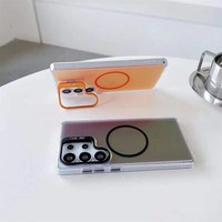 Coque arrière antichoc personnalisable en TPU souple avec support intégré pour Samsung Galaxy S24 Ultra S26 S25 Plus S25FE A55 A37
