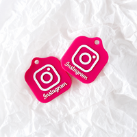 Étiquettes NFC en silicone flexible pour les réseaux sociaux Ntag213 215 216, étiquettes NFC RFDI personnalisées avec logo pour Whatsapp, Instagram, TikTok, Snapchat