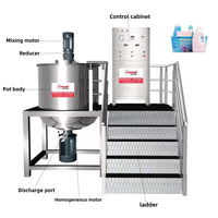 Machine à fabriquer du savon liquide, mélangeur de détergent et de shampoing, réservoir en acier inoxydable 316L, agitateur à cisaillement élevé, équipement de mélange