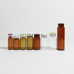 Venta al por mayor de fábrica: Frascos de muestra de vidrio transparente con tapa a presión de 3/5/10 ml, color y logotipo personalizados, MOQ bajo, amplio stock, envío rápido - Product Image 3