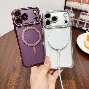 Nouvelle Coque Transparente Scintillante Effet Diamant pour iPhone 18 17 Pro Max 16 Plus 15 14 13 avec Chargement Magnétique Sans Fil et Protection Antichoc - Product Image 3