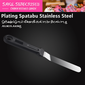 Spatola per decorazioni in acciaio inossidabile di qualità professionale per decorare torte e produrre prodotti da forno - Product Image 3
