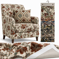 Tissu en velours jacquard 100% polyester de 142 cm de large, 450 g/m², pour la tapisserie de canapé