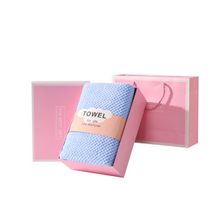 Coffrets cadeaux créatifs en tissu polaire corail brodé, cadeaux d'ouverture d'entreprise, emballage exquis - Product Image 3