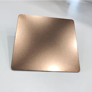 Tôle en acier inoxydable sablée EX655 pour panneau mural de décoration intérieure moderne, taille personnalisée - Product Image 1