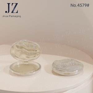 Jinze vòng lớn nhựa Blusher làm nổi bật rỗng nhỏ gọn bột trường hợp Eyeshadow Palette trường hợp - Product Image 3