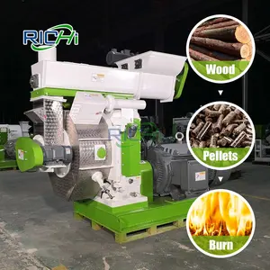 Highly Efficient 1 T/H Wood Solid Fuel Burning Sawdust Pellet Making Mill For Sale