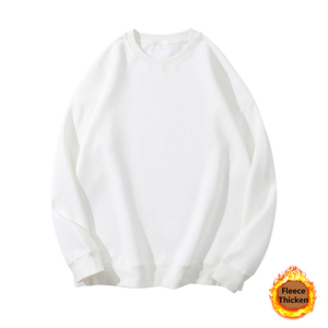 Sudadera con capucha de cuello de alta calidad para hombre, talla grande, informal, versátil, más felpa gruesa para invierno, punto de Color sólido al por mayor - Product Image 3