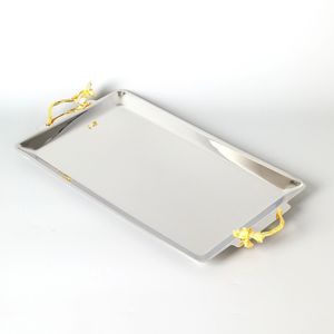 Elegant Design Food <b>Snacks</b> Serving <b>Tray</b> Coffee Serving <b>Tray</b> Hot Selling Decor <b>Tray</b> Party Home Decor Restaurant Hotel - Product Image 2