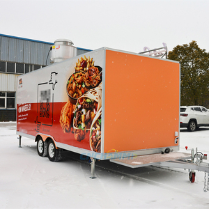 Restaurant mobile, bar à smoothies, jus, café, remorque de restauration, camion de restauration entièrement équipé pour hamburgers, pizzas, tacos, glaces - Product Image 4
