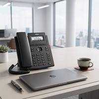 Fanvil X301P Business IP Phone PoE Support Backlit Screen 6-Way Conference EHS Headset Compatible VoIP SIP HD Voice Desktop