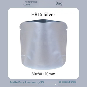 Sacs refermables en aluminium de forme carrée MOMI <span class=keywords><strong>CBR</strong></span> Mini, sacs en mylar avec fermeture éclair pour le stockage des aliments - Prêts à être expédiés - Product Image 6