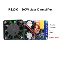 Carte d'amplificateur de puissance numérique HIFI IRS2092 500W monocanal classe D