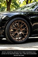 Desain Jaring Bibir Matte Bronze Baru Untuk Velg Multi Spoke Aluminium Forged 6061 T6 12000T TUV JWL VIA Std S4-00104 18-24 Custom