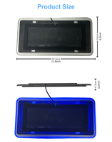 Luz LED para Matrícula con Bluetooth y APP, Estándar Estadounidense para Autos Americanos, Modos Dinámicos Multicolor RGB, Conexión Plug & Play, Resistente al Agua IP65