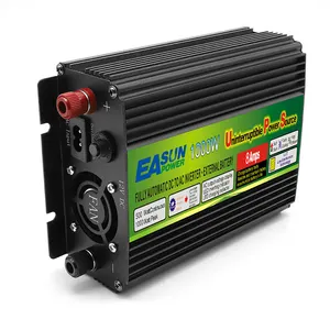 Easun Inverter daya gelombang sinus murni, 800W 2000W 12V 110V 220V Dc ke konverter Ac