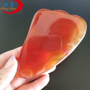 2025 superventas productos chinos calientes cuidado de la salud ágata roja Gua Sha masajeador cuerpo cuello rodillo masaje - Product Image 6