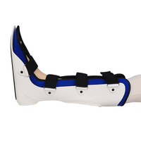 Attelle de pied tombant et support de cheville réglable, respirant, léger et imperméable en plastique