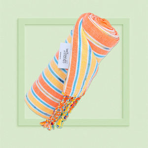 Lujo 100% algodón turco Peshtemal rayas Fouta ecológico secado rápido gimnasio Toalla de playa sin arena suave absorbente borlas mejor - Product Image 1