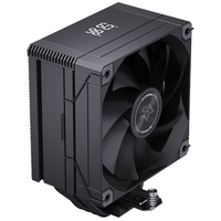 Refroidisseur d'air pour processeur haute performance SNOWMAN MT6-V4D noir non lumineux avec ventilateur de 120 mm pour tous les processeurs Intel et AMD, prise en charge de la personnalisation