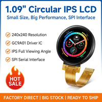 Écran LCD de 1,09 pouce, écran TFT IPS 240x240, interface SPI, module LCD circulaire, panneau d'affichage pour montre intelligente, rétroéclairage LED 350